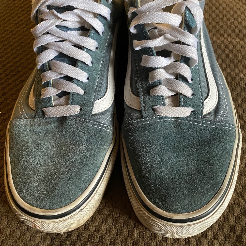 Unisex blue suede VANS